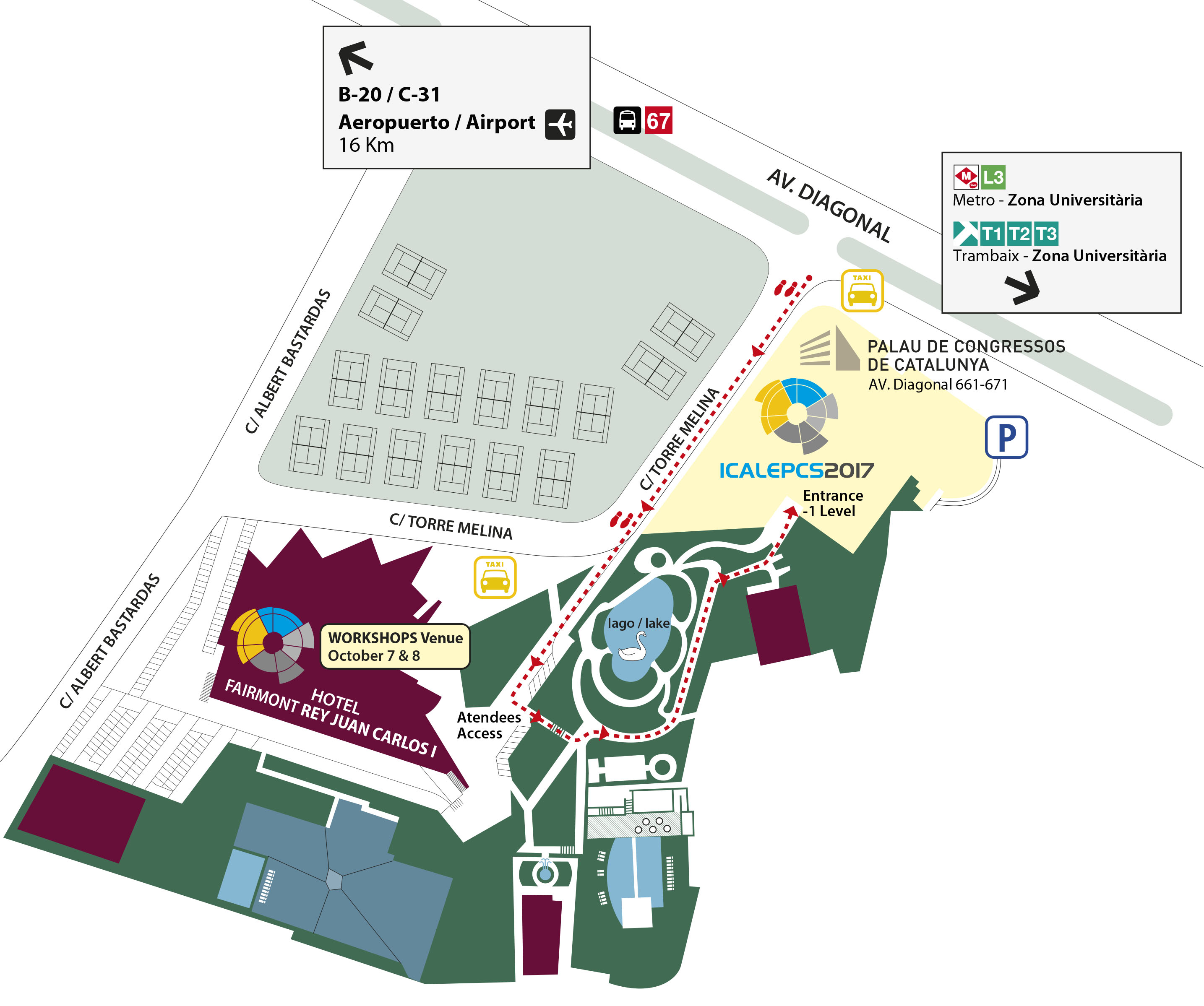 ICALEPCS 2017 Access Map